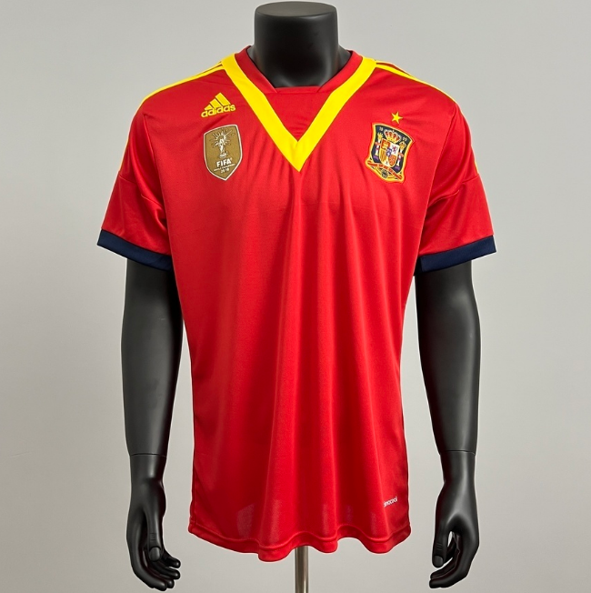 2013 Spain Retro Home Soccer Jersey Shirt